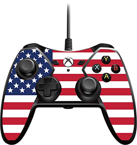 USA Wired Controller with American Flag Skin Compatible with Xbox O...
