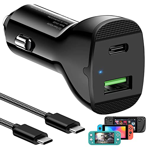 USB C Car Charger Adapter 63W for Steam Deck, Fast Charging Super M...