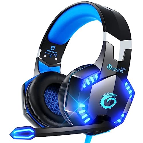 VersionTECH. G2000 Gaming Headset for PS5 PS4 Xbox One Controller,B...
