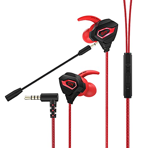 VersionTECH. Gaming Earbuds Wired with Dual Microphone, in-Ear Gami...