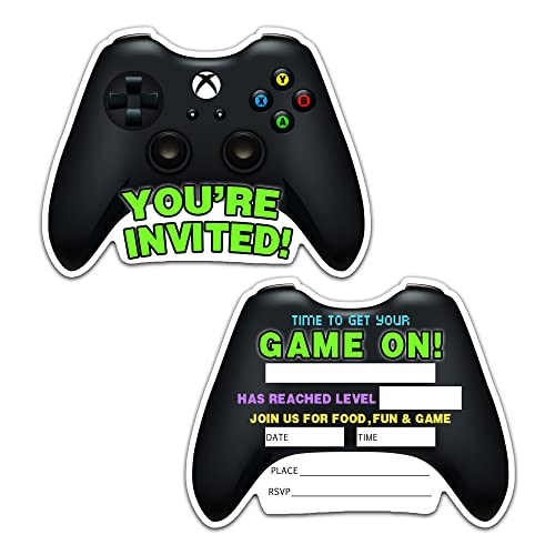 Video Game Birthday Party Invitation for Girls Boys, Video Gamer Pa...