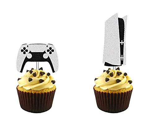 Video Game Controllers Cupcake Toppers for Game Themed Party Decor,...