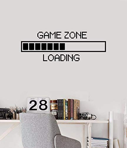 Vinyl Wall Decal Game Zone Loading Wall Sticker Home Decor Gamer Ro...