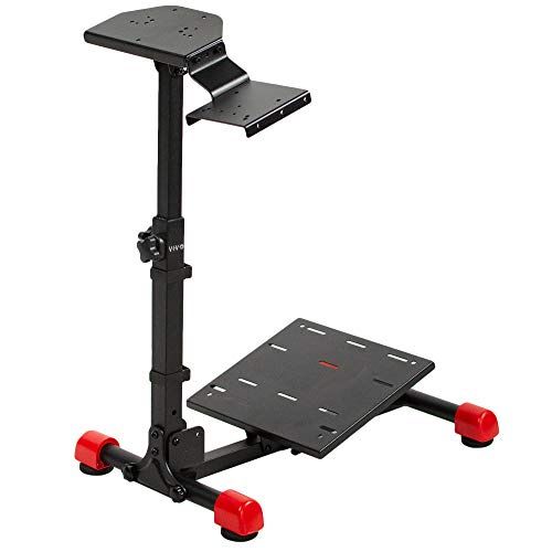 VIVO Racing Wheel Stand with Gear Shifter and Pedal Mount Wheel, Ge...