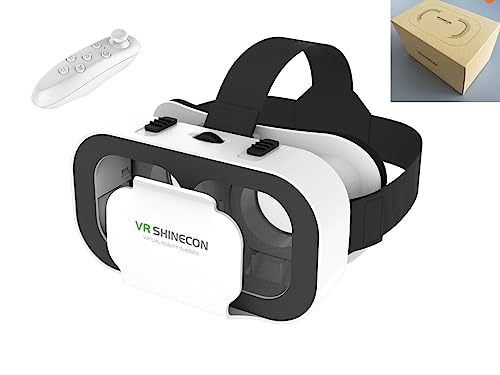 VR Headset for iPhone & Android with Controller, Virtual Reality 3D...