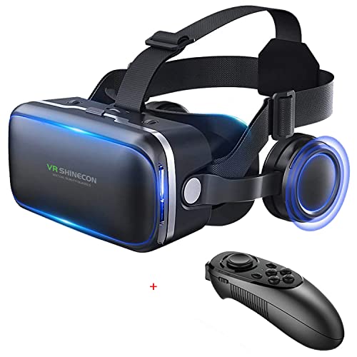 VR SHINECON Virtual Reality VR Headset 3D Glasses Headset Helmets V...