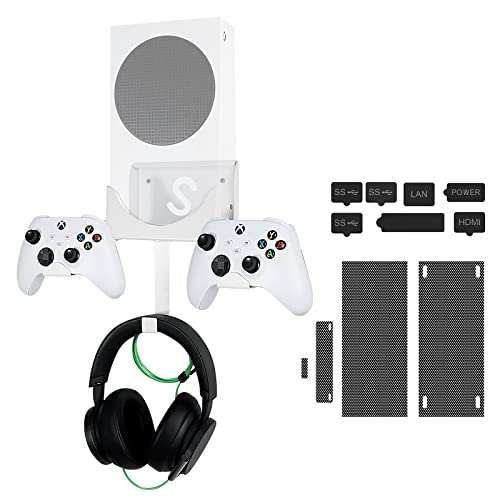 Wall Mount for XBOX Series S, XBOX Series S Wall Mount Kit, with De...