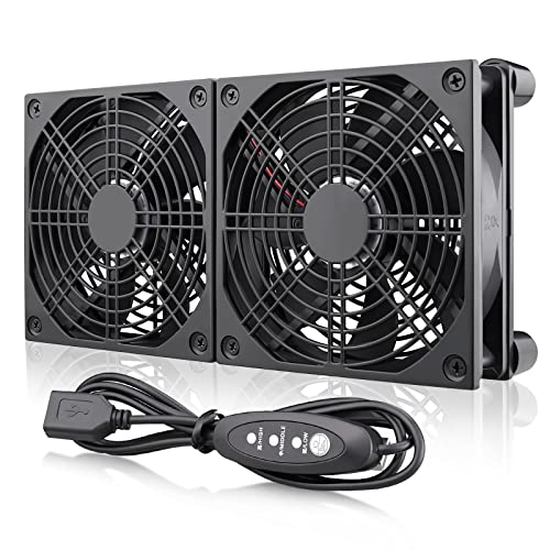 Wathai High Airflow Router Cooling Fan for Computer Cooler TV Box W...