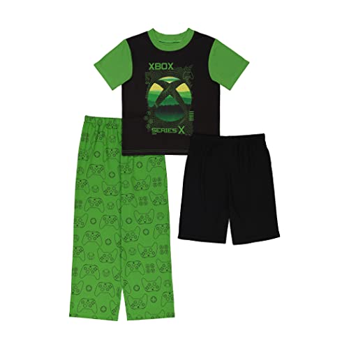 Xbox Boys  3-Piece Loose-fit Pajamas Set, Series X, 4...