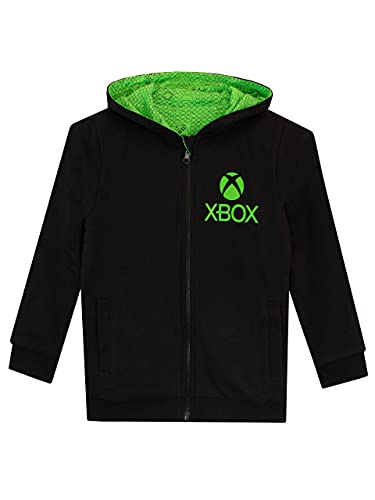 Xbox Boys Reversible Hoodie Gaming Black 7...