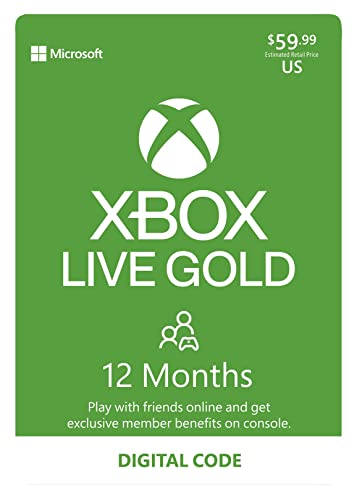 Xbox Live Gold: 12 Month Membership [Digital Code]...