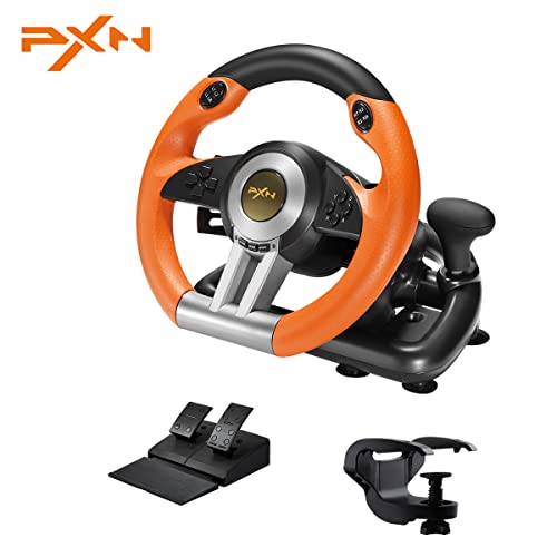 Xbox Steering Wheel - PXN V3II 180° Gaming Racing Wheel Driving Wh...
