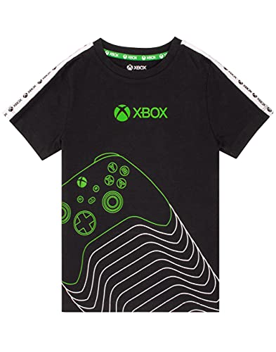 Xbox T-Shirt Boys Kids Green Black Game Controller Logo Clothing To...