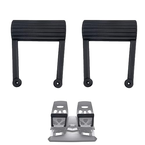 XINGBIRDS Enlarged and widened Footrest for Thrustmaster TFRP T.Fli...
