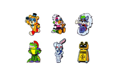 Youtooz Five Nights At Freddy s Security Breach Pin Set, Official L...