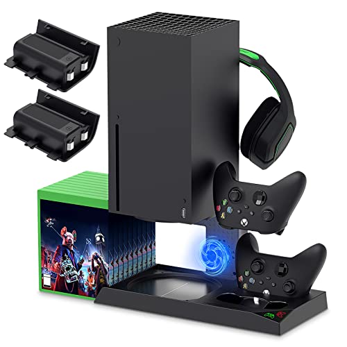 YUANHOT Vertical Cooling Stand Compatible with Xbox Series X, Charg...