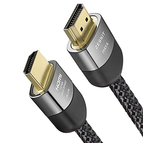 Zeskit Maya 2.1 8K HDMI Cable 6.5ft 4K120Hz 48Gbps for eARC Soundba...