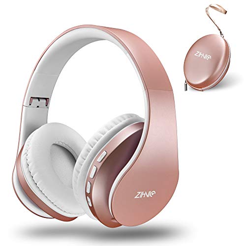 ZIHNIC Bluetooth Headphones Over-Ear, Foldable Wireless and Wired S...